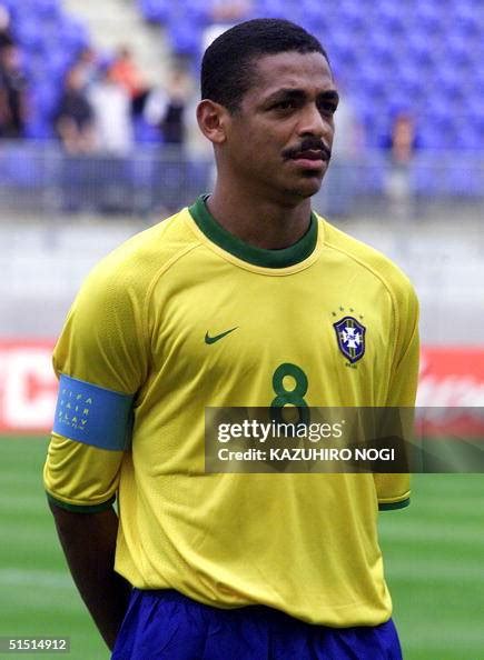 Portrait of Brazilian midfielder Vampeta taken 31 May 2001 in Kashima ...