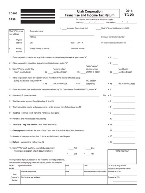 Tc 20 Form - Fill Out and Sign Printable PDF Template | airSlate SignNow