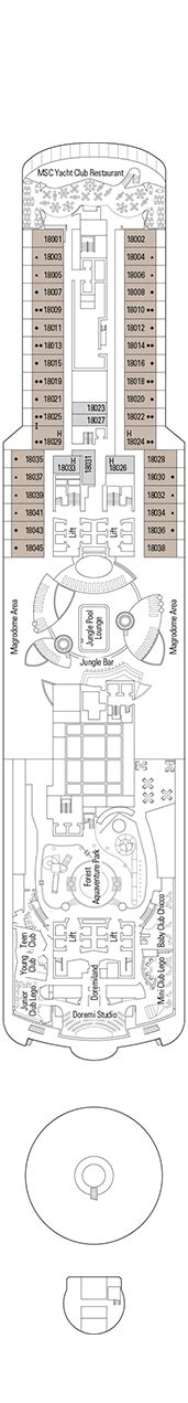 MSC Seaside Deck plan & cabin plan