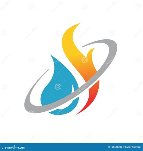 Hvac Business Company Heating and Cooling Logo Design Vector Stock Vector - Illustration of logo ...