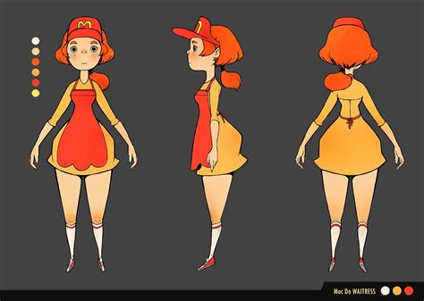 by kanza.deviantart.com - Moc Do Waitress // Character Sheet V2 Character Reference Sheet ...