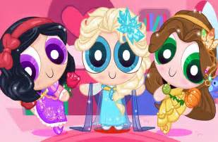 Powerpuff Disney Girls - Disney Princesses Dress Up Games for Girls - YouTube