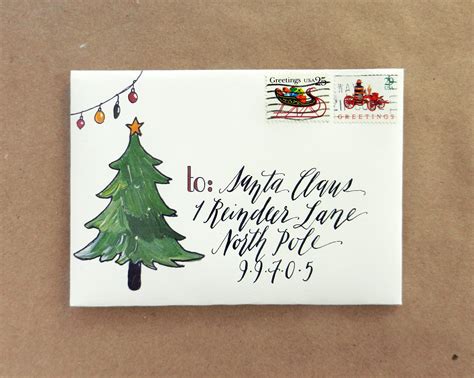 Printable Holiday Mail Art Envelopes {Freebie} | The Postman's Knock