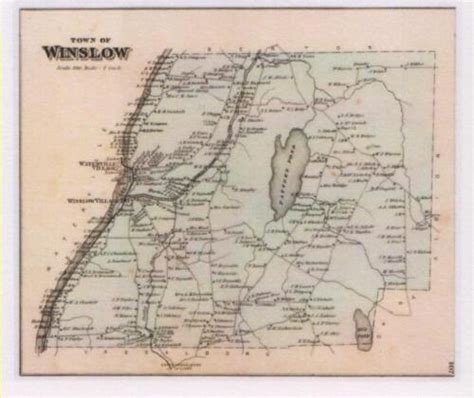 Winslow ME Maine 1879 (hand colored) Map | eBay