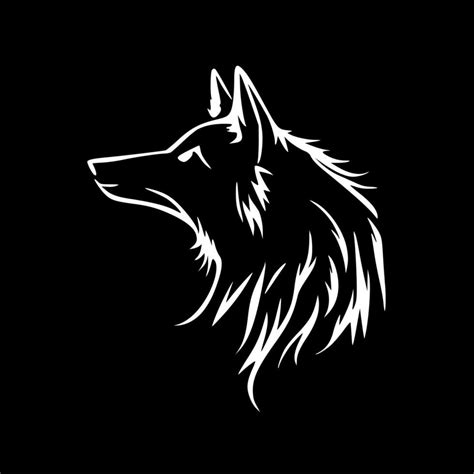 Wolf - Minimalist and Flat Logo - Vector illustration 24142843 Vector ...