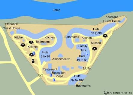 Layout of Lower Sabie Rest Camp