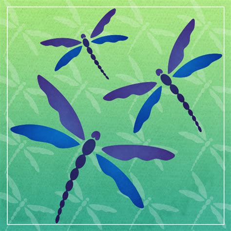 Dragonfly Wall Art Stencil Set | Royal Design Studio Stencils