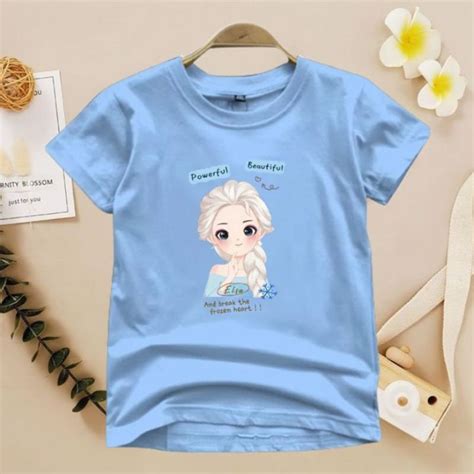 Baju Kaos Anak Motif FROZEN ELSA usia 2-10 tahun | Lazada Indonesia