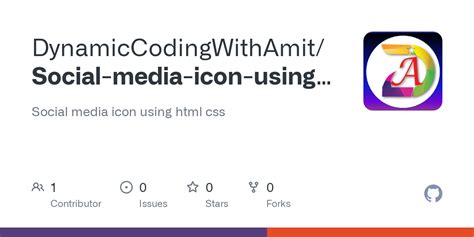 GitHub - DynamicCodingWithAmit/Social-media-icon-using-html-css: Social ...