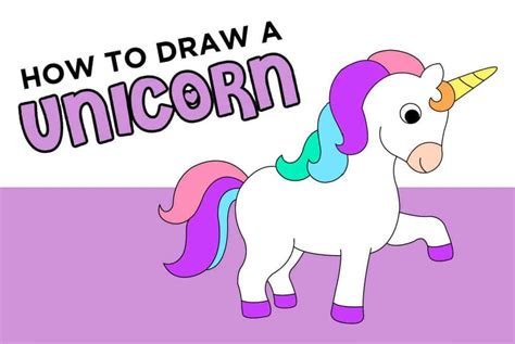 How To Draw A Unicorn Head For Kids