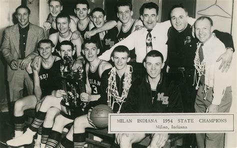 Milan High School Basketball Team, 1954 Indiana State Cham… | Flickr