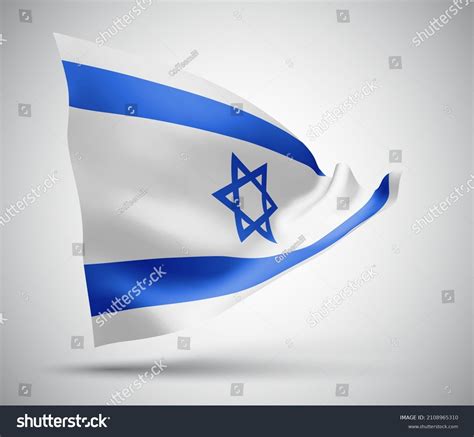 Israel Vector Flag Waves Bends Waving Stock Vector (Royalty Free ...