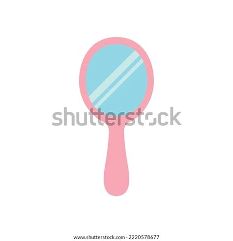 Hand Mirror Vector Image White Background Stock Vector (Royalty Free) 2220578677 | Shutterstock