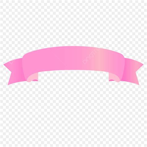 Title Ribbon Banner Vector Art PNG, Pink Title Decorative Ribbon Notice Popup Banner, Pink ...