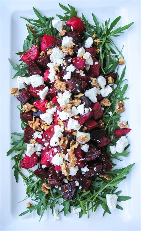 Roasted Beetroot, Goats Cheese & Walnut Salad