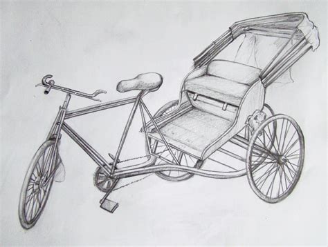 Rickshaw | Still life drawing, Architecture drawing sketchbooks, Life drawing