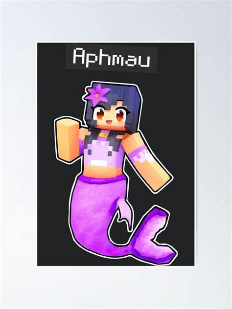 "Aphmau Minecraft Mermaid" Poster for Sale by SpenceaYoung | Redbubble