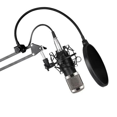 Professional KTV Microphone BM800 Condenser Microphone Pro Audio Studio Vocal Recording Mic KTV ...