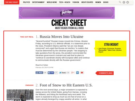 Daily Beast Cheat Sheet - As Plain as Possible | Userstyles.org