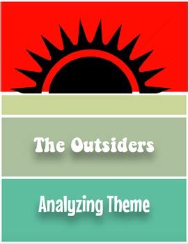 The Outsiders-Informative Essay-Society/Themes by Tarasiuk Park | TpT