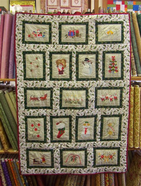 Project Blog: Embroidered Christmas Quilt