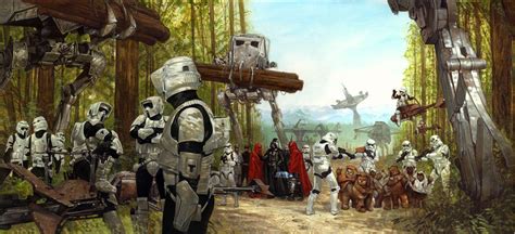 Illustrator Dave Dorman’s Star Wars Scene Prints