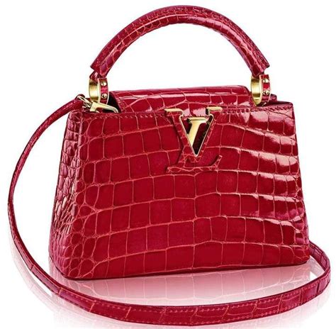 Louis Vuitton Capucines Crocodile Leather Gold-tone Mini Cherry | Women handbags, Bags, Luxury ...