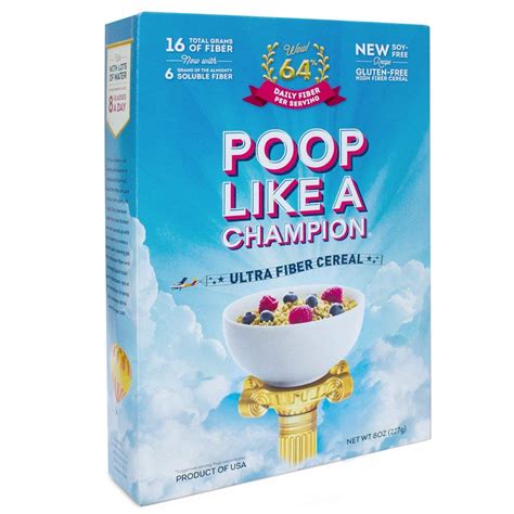 Poop Like a Champion Cereal