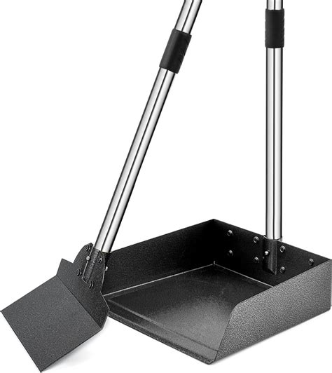 Pooper Scooper for Large Dogs, Adjustable Long Handle Metal Tray and Spade Poop Scooper for Dogs ...