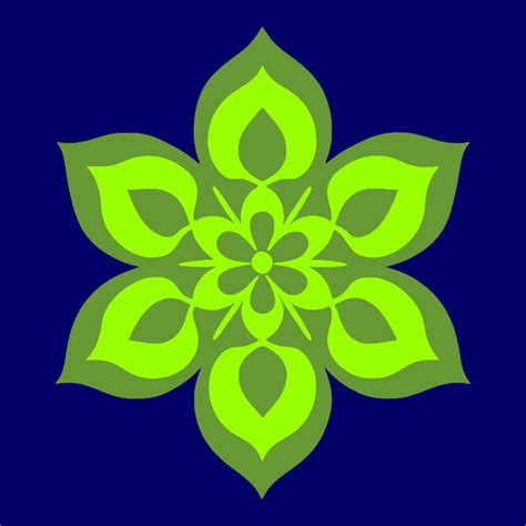 Premium Vector | Flower logo vector simple abstract flat mandala tattoo plant color blossom ...