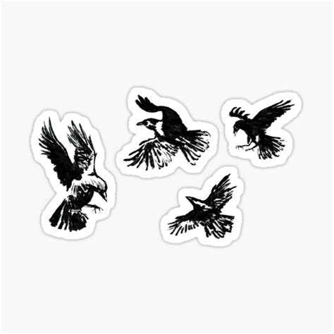 "Murder of Crows" Sticker for Sale by theredcamaro | Redbubble