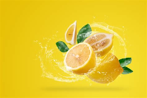4K, 5K, Lemons, Colored background, Water splash, HD Wallpaper | Rare Gallery