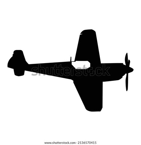 Vintage War Plane Silhouette Vector Design Stock Vector (Royalty Free) 2136570415 | Shutterstock