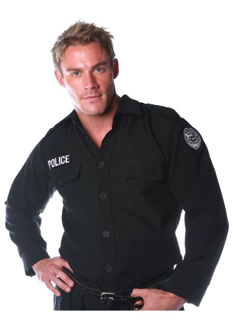 Men's Police Shirt Costume