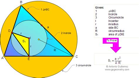 Geometry Problem 81 Triangle Area, Side, Inradius, Circumradius