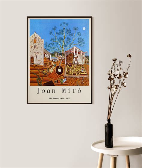 Joan Miró Poster Print The Farm Gallery Quality Wall Art | Etsy