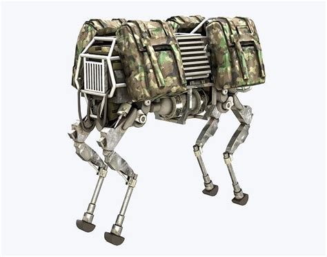 3D model BigDog Robot Boston Dynamics VR / AR / low-poly | CGTrader