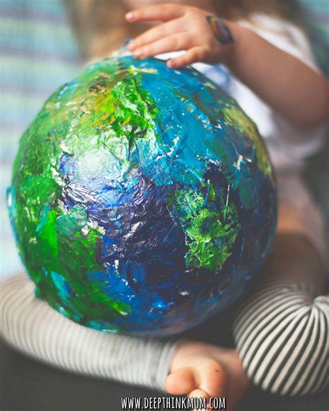 Making paper mache planets | Making paper mache, Earth day projects ...