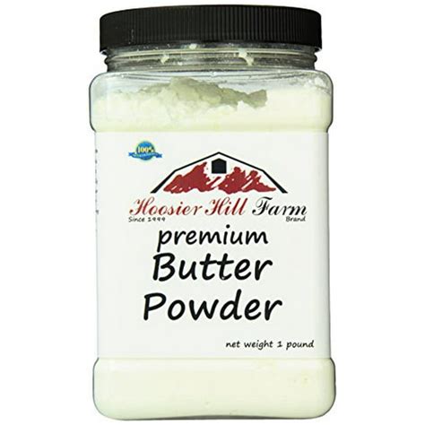 Hoosier Hill Farm Real Butter Powder, 1 lb plastic jar - Walmart.com - Walmart.com