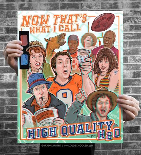 Waterboy High Quality H20 3D Poster Illustration Numbered | Etsy