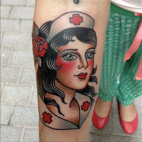 @linastigssontattoo Traditional Tattoo Nurse, American Traditional Tattoo, Traditional Tattoos ...