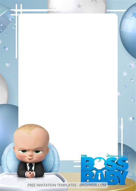 Baby Boy Christening Invitations Blank Templates