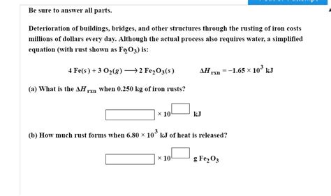 Solved Deterioration of buildings, bridges, and other | Chegg.com