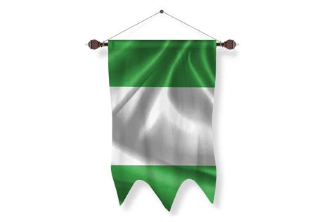 nigeria Flag Pennant - PNG Basket