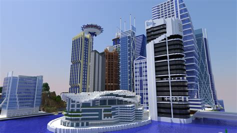 Minecraft City Render by TheApiem on DeviantArt