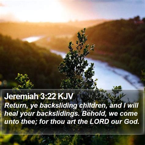 Jeremiah 3:22 KJV Bible Verse Images