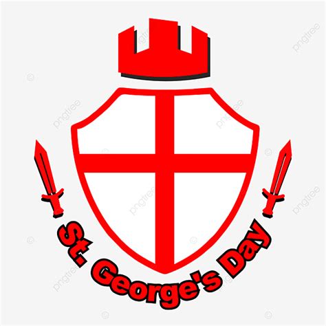 St George Flag Vector Design Images, St George S Day Illustration Symbol Vector, Day, Background ...