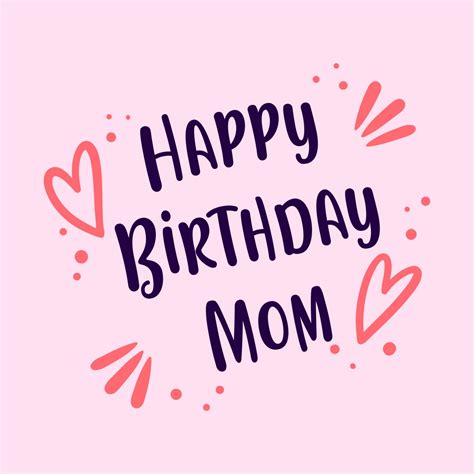 Printable Happy Birthday Mom Cards