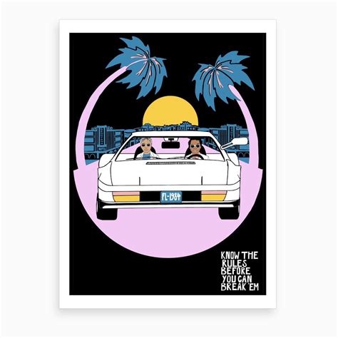 Miami Vice Art Print | Fun art print, Miami vice, Art prints