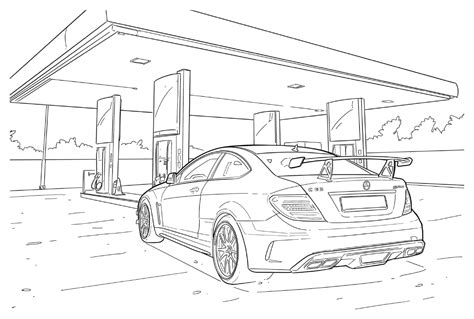 Coloring Pages Mercedes Sports Car Print - Mercedes-Benz Coloring Pages ...